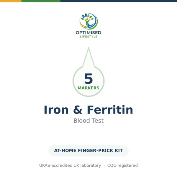 Iron & Ferritin Blood Test — at-home blood test from Optimised Lifestyle