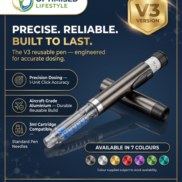 Reusable Peptide Pen Injector UK (3ml Cartridge Pen)