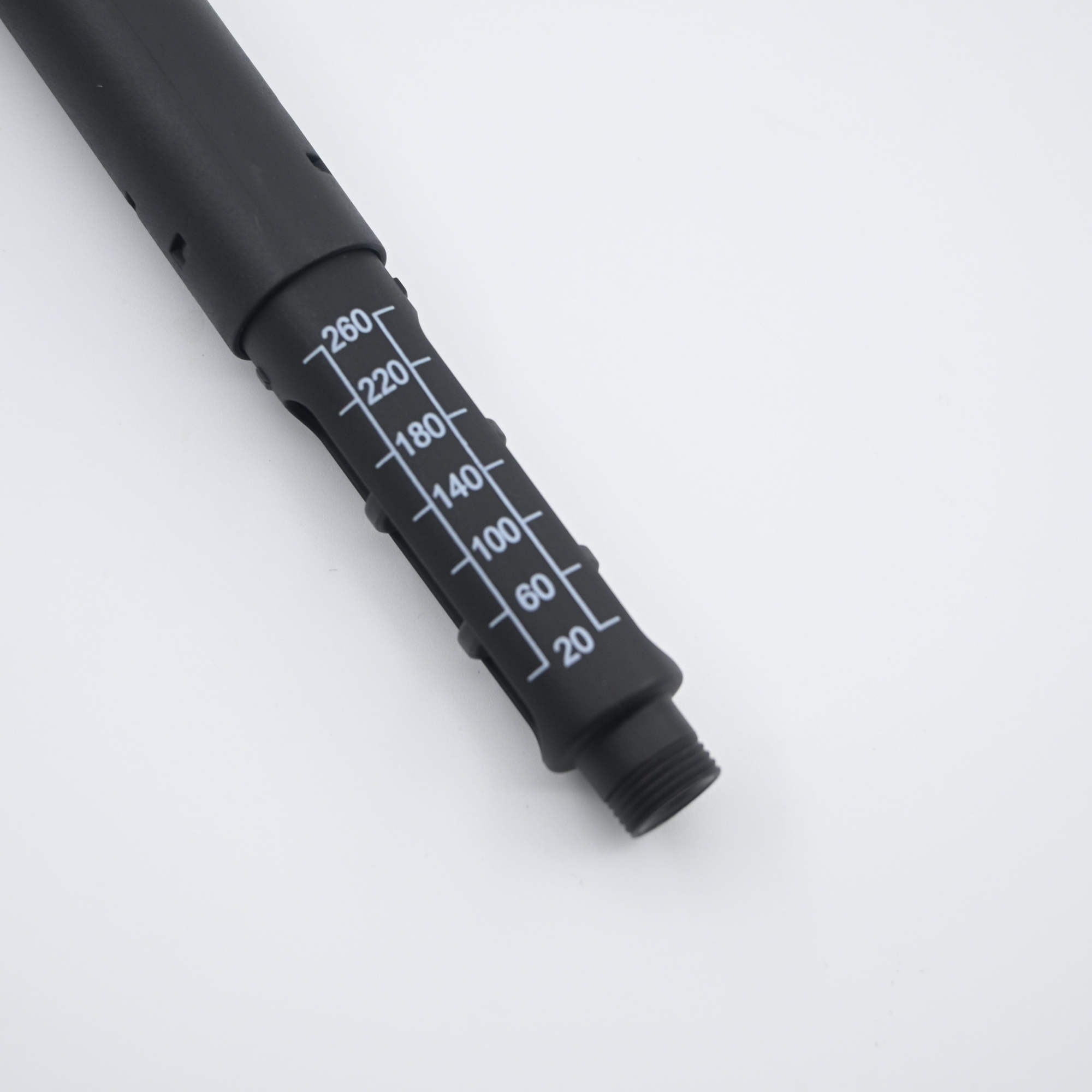 Disposable peptide pen volume scale and standard needle thread